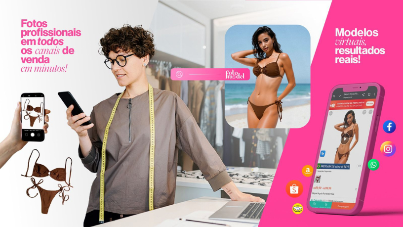 Com a tecnologia da FotoModel, crie imagens de remarketing irresistíveis usando a inteligência artificial.