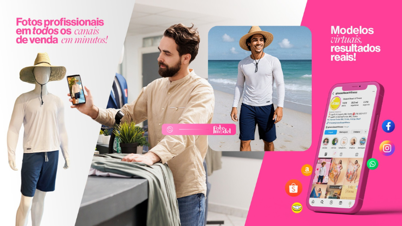 A FotoModel mostra como a criatividade da IA pode gerar imagens de remarketing que impressionam sua audiência.