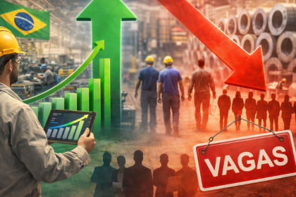 Crescimento do faturamento da indústria com queda de emprego redefine cenário do trabalho no Brasil