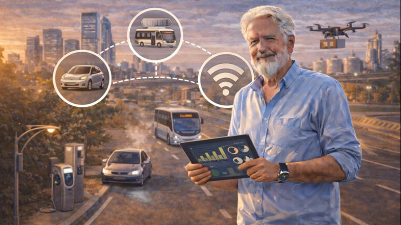 A mobilidade urbana inteligente será guiada por dados e soluções tecnológicas nos próximos anos, destaca Aldo Vendramin.